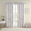 ID40-1982 Total Rebecca Marble Curtain Blackout Olliix Printed By Metallic Grommet Top