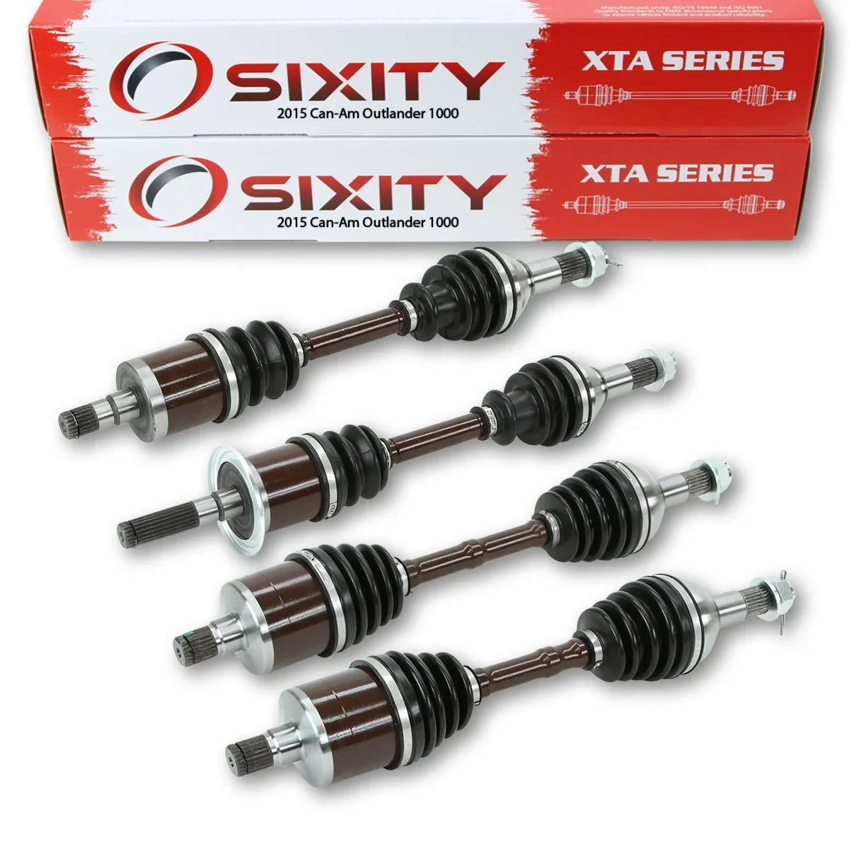 Front Sixity 1000 Driver Can-Am Right 4X4 Outlander EFI Left Axles with XTA Four Rear 2015 compatible Passenger