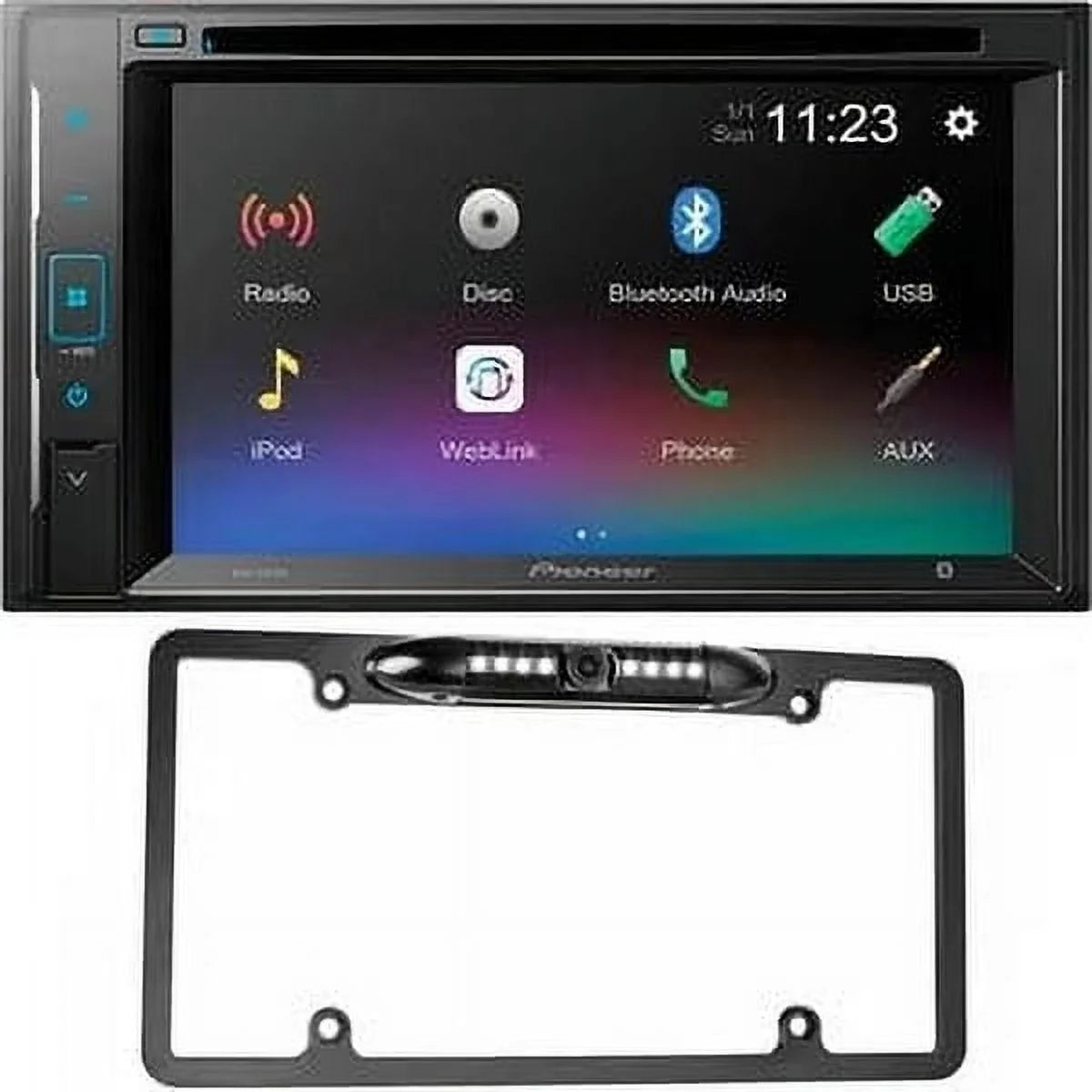 DVD AVH-241EX Camera with License Plate Pioneer Backup Receiver