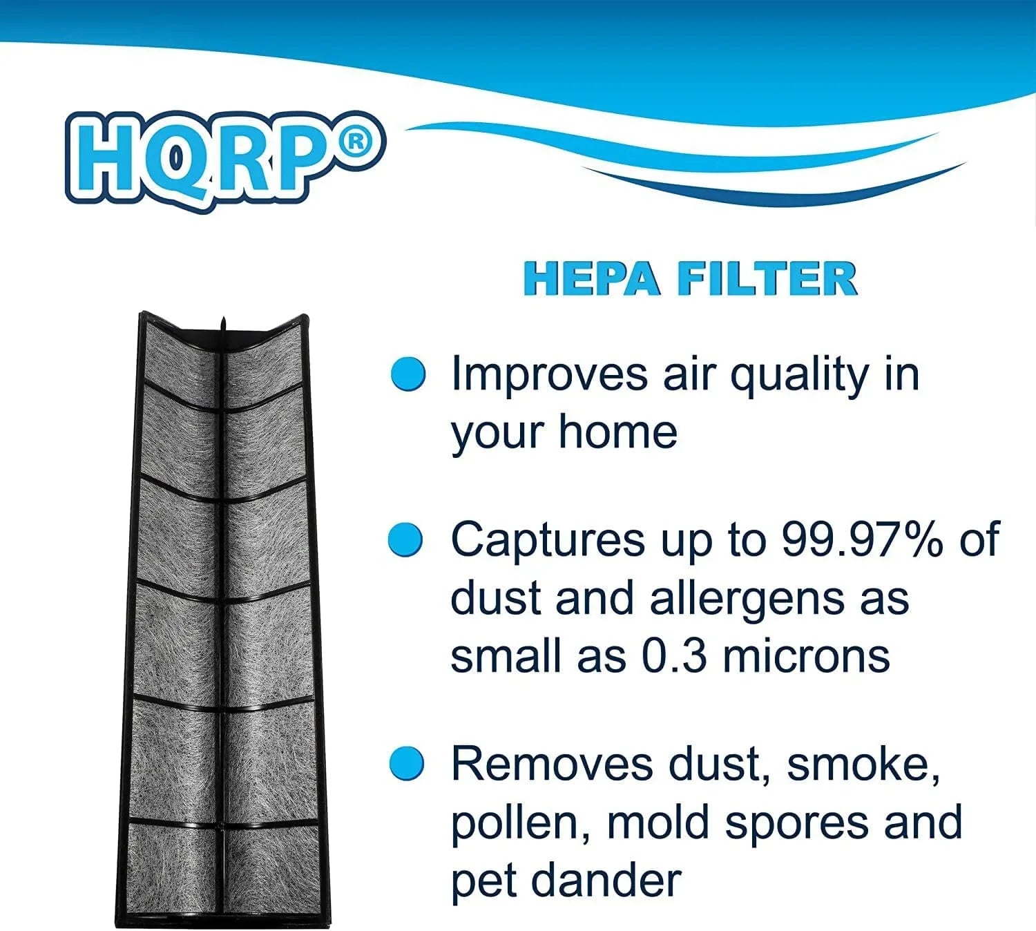Therapure Envion Compatible HEPA TPP440F Filter TPP540 with TPP440 HQRP Air TPP640S TPP640 2-Pack Purifier