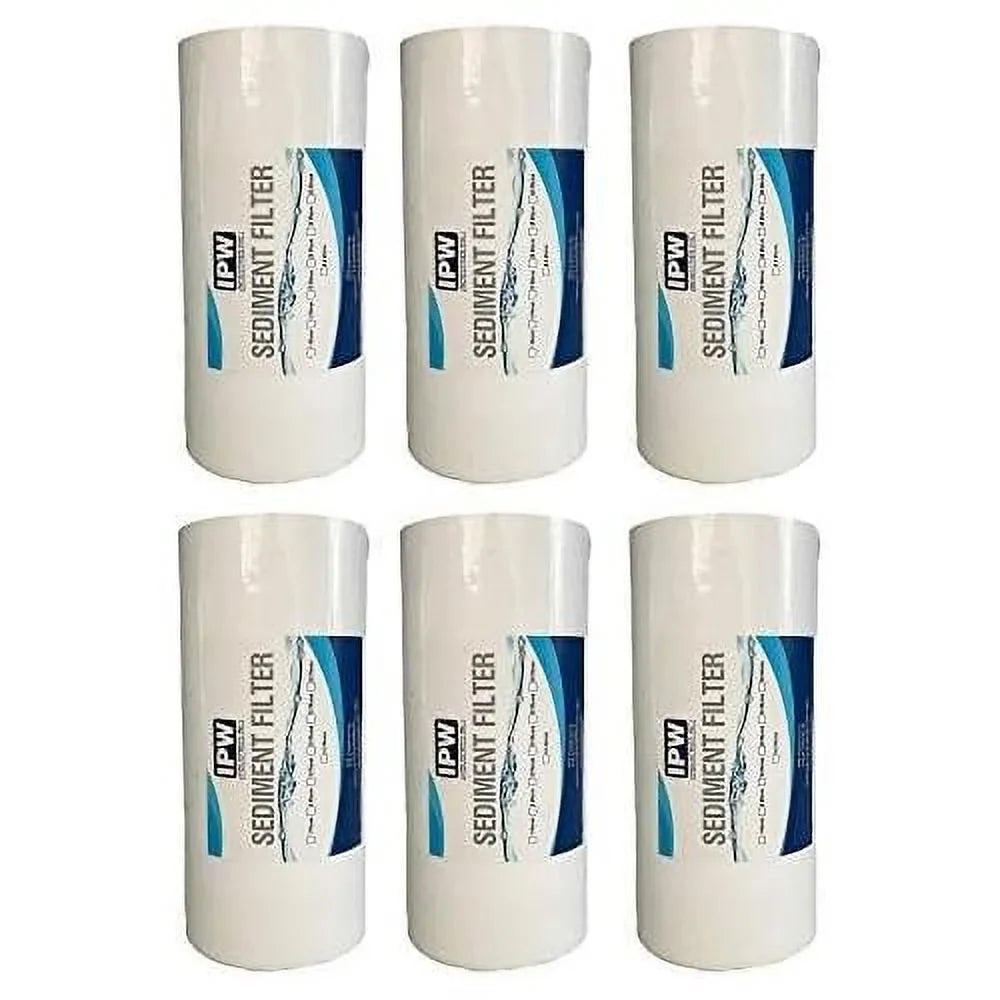 Systems Other And - Sediment Whole liquid Pack - Of Micron X Compatible 45" Filters) Flow With Sediment Filter 20 (6 Filter House Filter Filtration Full Pelican 10"