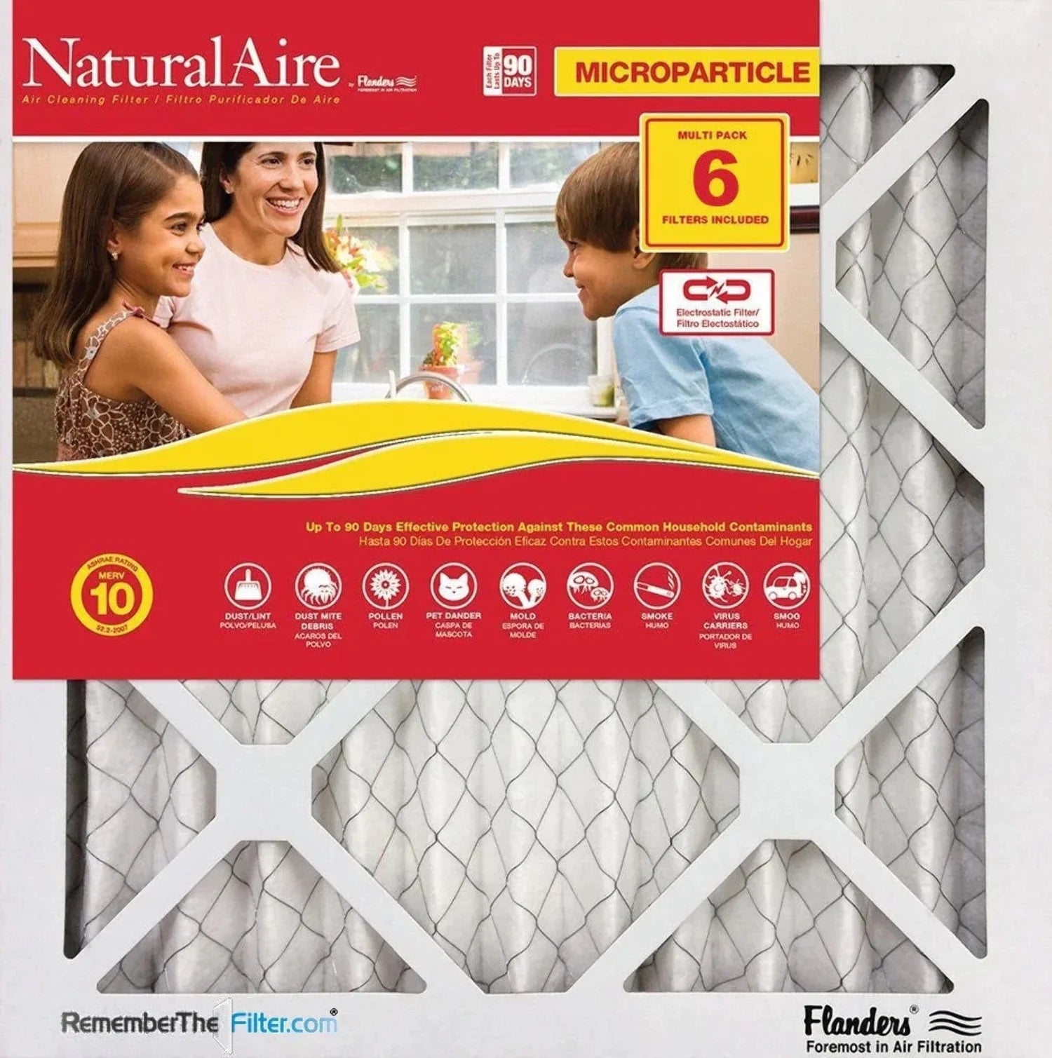 NaturalAire Filters Microparticle 85156.011010 pack) 10x10x1 10 (12 MERV