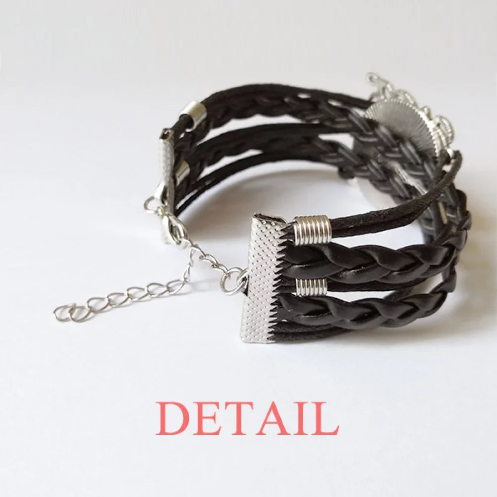 Twisted LGBT Love Accessory Knitting Bracelet Rope Trans Transgender Support Leather Man Wristband