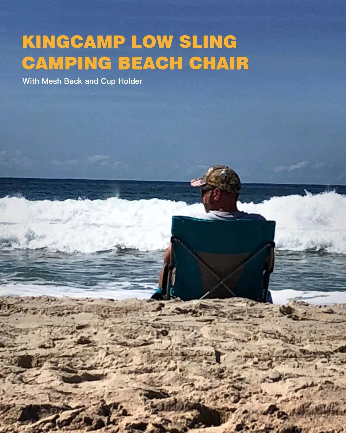 ingCamp Chair 2 Beach of High Concert Camping Chair, Camping pack Back Folding