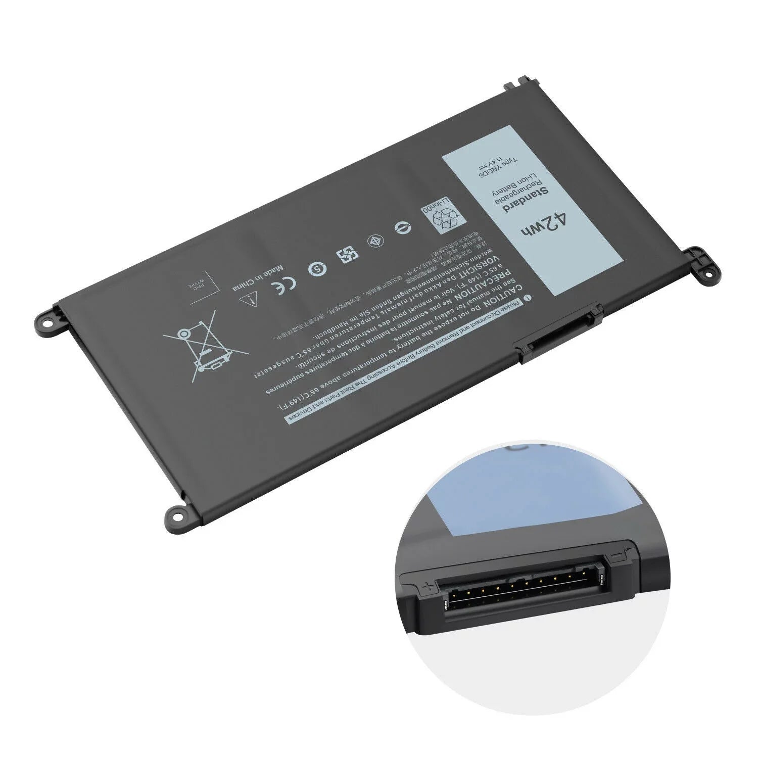 FAST 3593 15 YRDD6 3493 for Inspiron 5485 5480 USPS 5491 Battery 3584 42Wh
