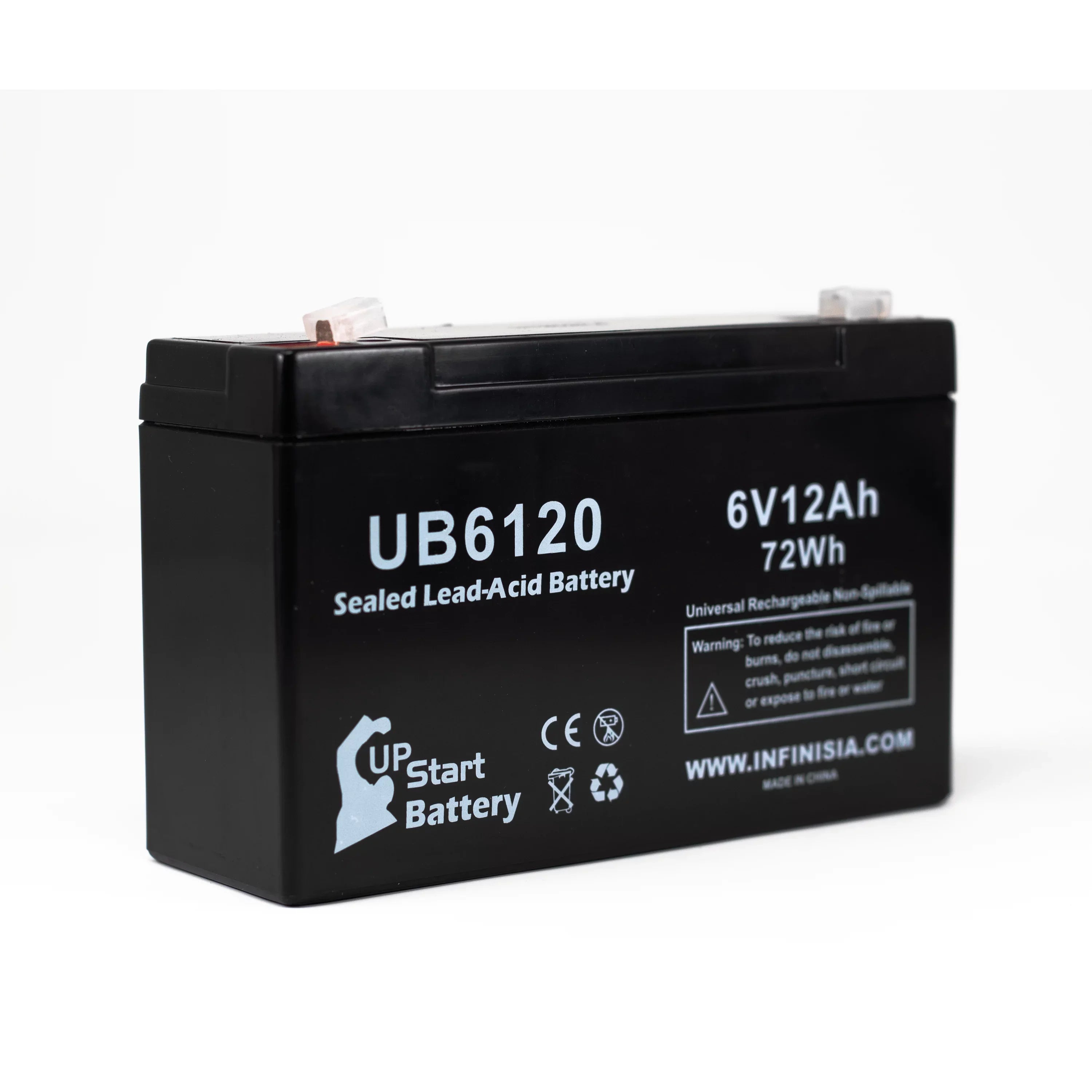 3x Pack Lead F1 UB6120 Tripp-Lite Acid - Replacement F2 Battery - - Battery Includes 12000mAh, F1 to (6V, 6 SLA) Adapters 850 12Ah, Sealed Universal AGM, Terminal Compatible Terminal,