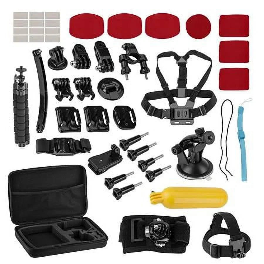Card, Froggi Accessories 4K Memory with microSD Kit Sport 64GB Dual-Screen 2 HD Combo 40-pc Action Extreme Camera Bundle Ultra