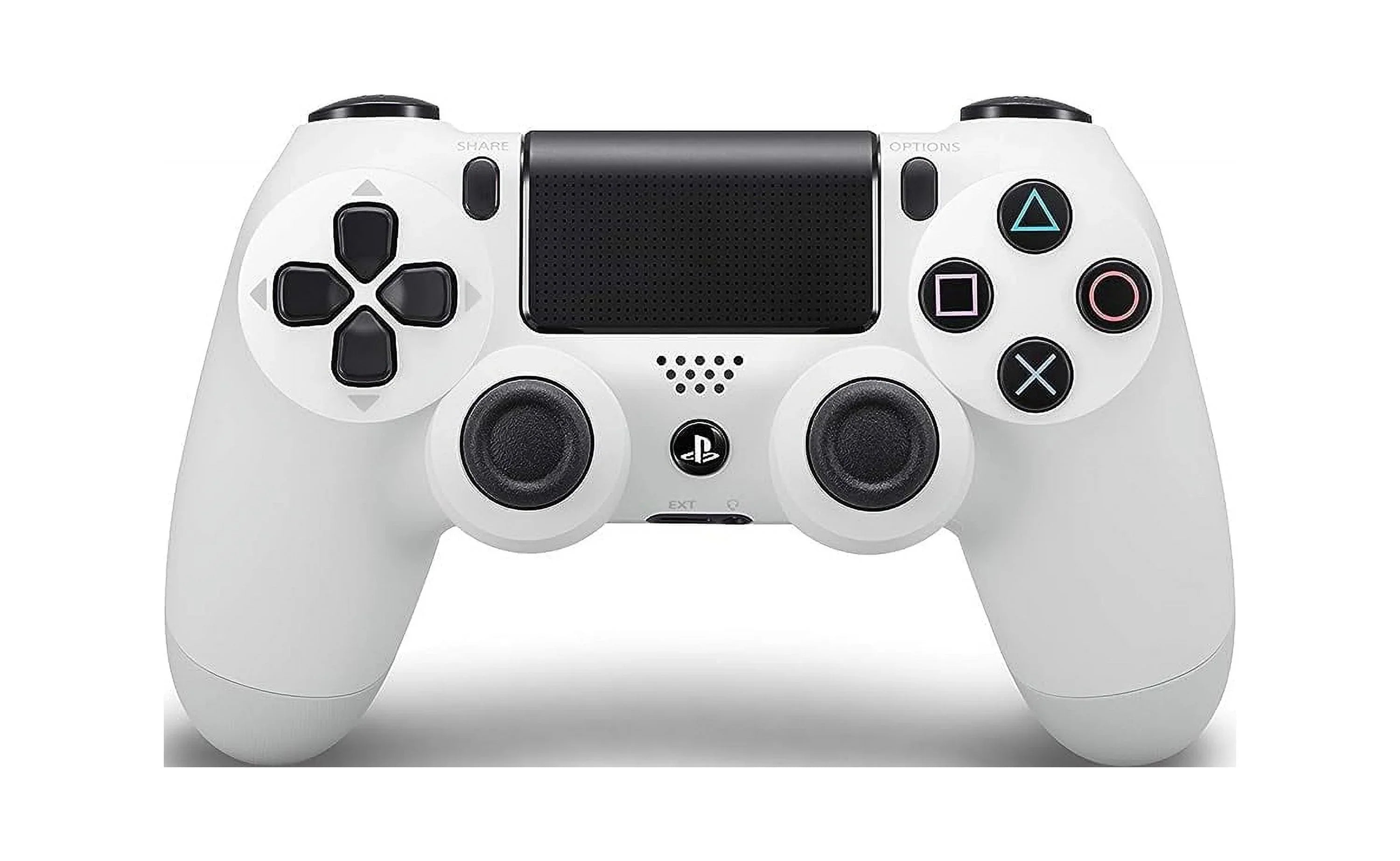 Like - New With DualShock - BOLT 4 Blue Controller PlayStation Earbuds Wireless Bundle White with AXTION