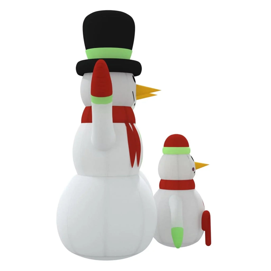 12 LEDs Snowman ft Family with Inflatable Aibecy