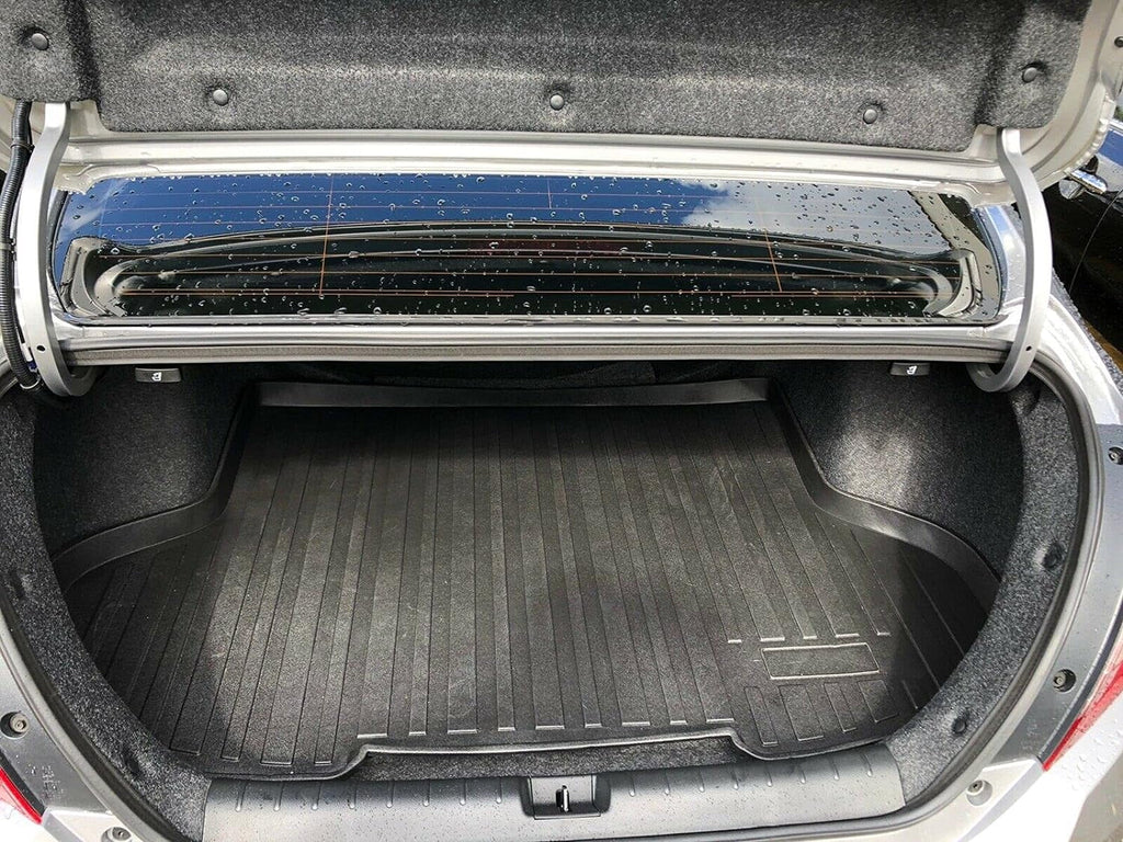 for Install Laser EA Car EACCESSORIES climate-Resistant Sedan Honda – Raised Design Rubber Mat with 2016-2021 – for Trunk Non-Slip Cars Trunk Mats to Easy Lip – Civic Cargo – Trunk Mat Liner Pre-Cut –