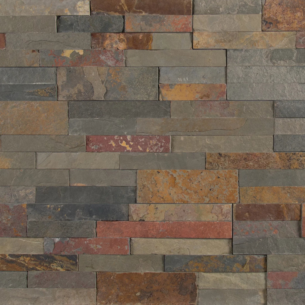 and sq. in. Stick 22 Wall / Slate in. Tile x Gold (13.80 Rush ft. Natural Peel Veneer MSI case) 6
