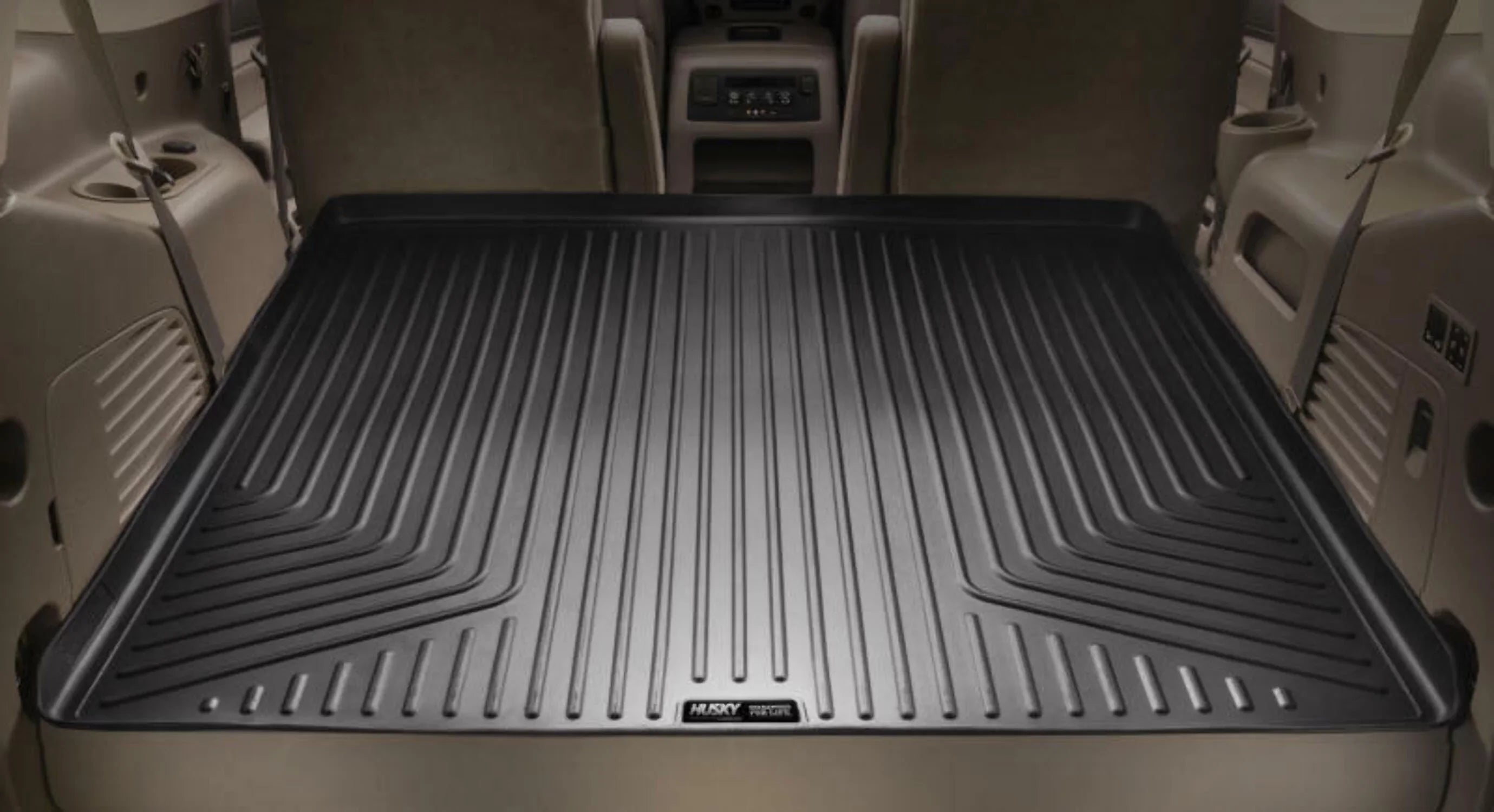 3rd Behind under by RealTruck 11-19 Weatherbeater Seat upright behind Compatible Liner Series and Husky Seat Explorer; Black 3rd Cargo with