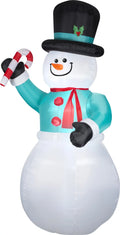 Candy Cane with Decoration Snowman Christmas Airblown