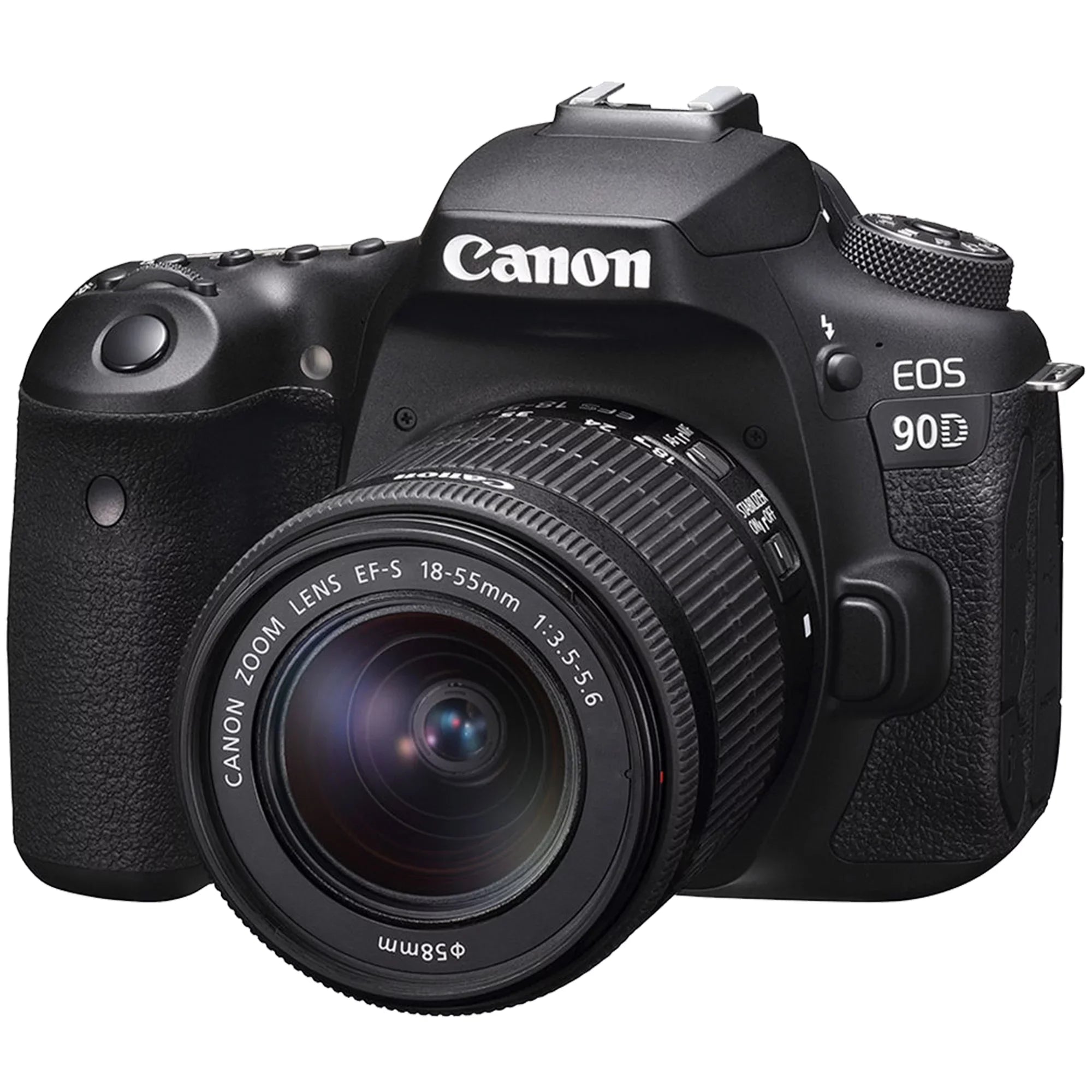EOS 18-55mm, DSLR Accessory Camera Lens, Card, Backpack, Canon with Tripod Bundle SanDisk 64GB ZeeTech and Flash, 75-300mm 90D