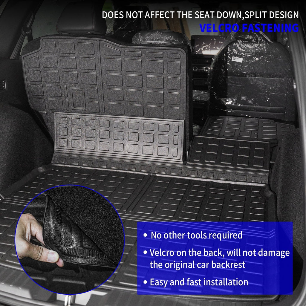 with Protector (Fit Compatible CR-V Mats) Trunk Hybrid Mat Upper Accessories 2023 Cargo Seat 2024 Liner Honda Mat Cover Deck, Honda Mat+Backrest Cargo Back CRV Trunk