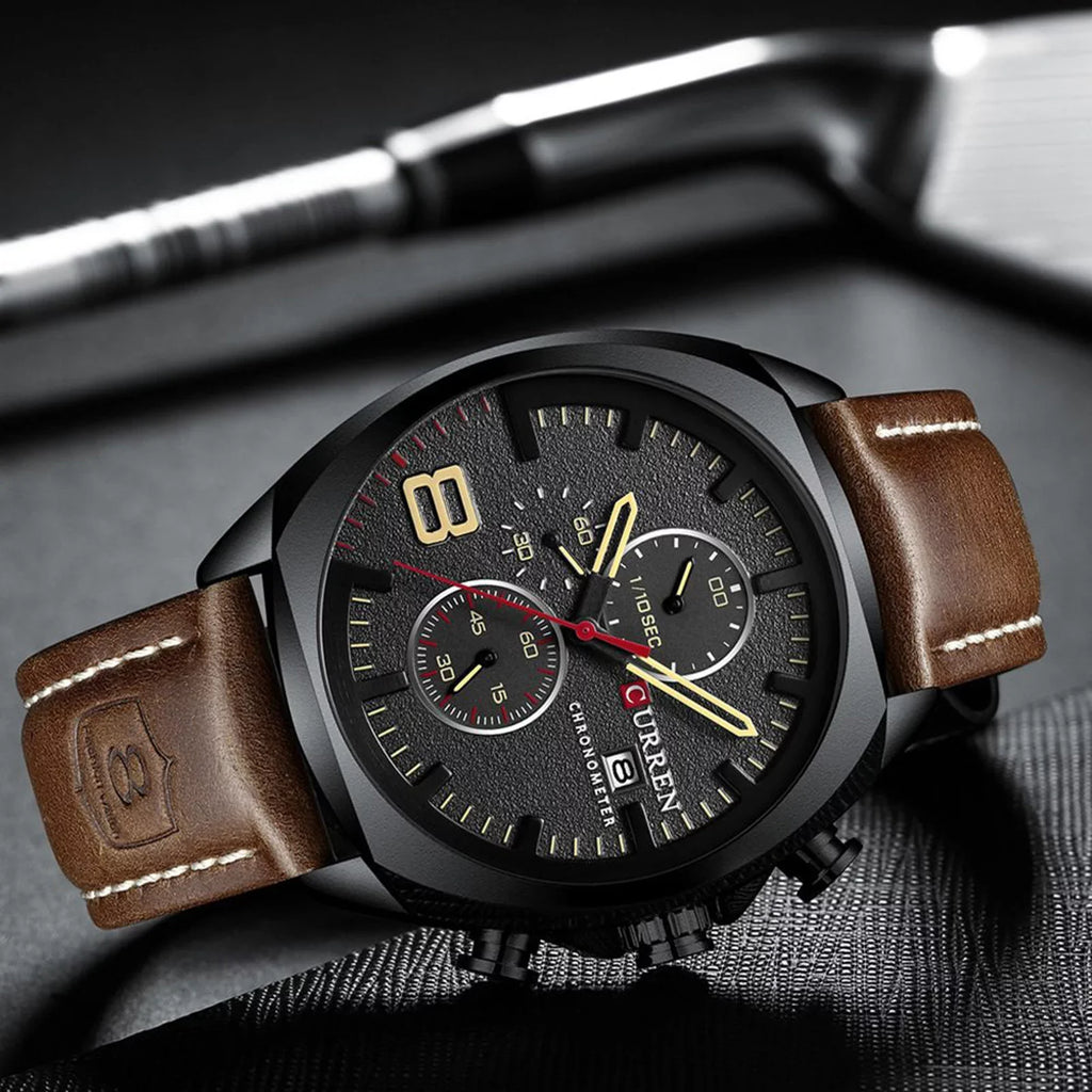 Men Quartz Wristwatches,Casual Casual Watch Arealer Dazzduo Watch Movement Watch Wrist Wrist Business