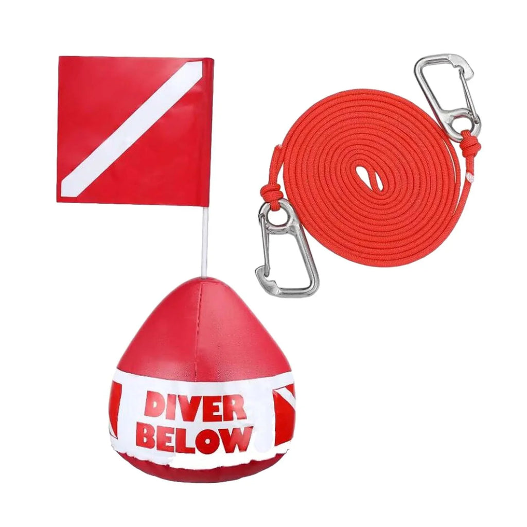 funtasica Dive Fishing Dive Float Diving, Surface for Float , Inflatable Floater Flag Visibility Flag High ing, Buoy