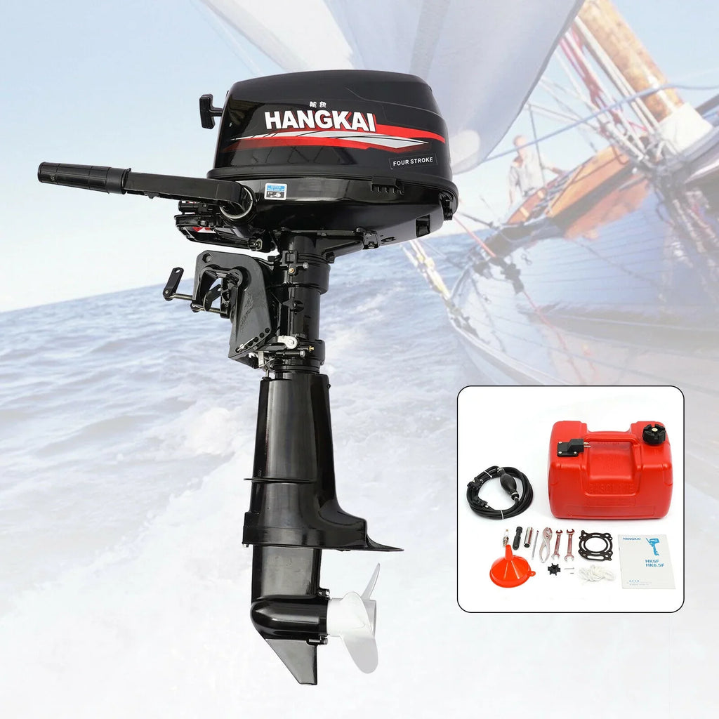 System Duty 6000r/min 123CC Engine Motor Boat & Single Cylinder Anqidi Cooling Max CDI liquid Tiller 4 6.5HP Outboard Stroke Ignition Control with Heavy