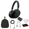 Hands-Free 30 Over-Ear Control Charger Alexa WH-1000XM5 Headphones with Time, Charging Kit Calling, Wireless Voice Cube (Black), Hours Playback - Noise-Canceling Portable and