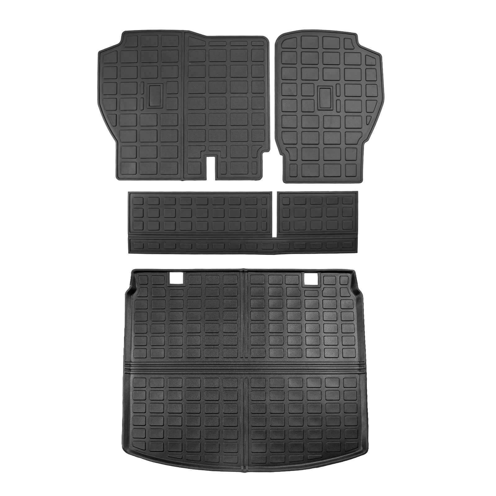 with Protector (Fit Compatible CR-V Mats) Trunk Hybrid Mat Upper Accessories 2023 Cargo Seat 2024 Liner Honda Mat Cover Deck, Honda Mat+Backrest Cargo Back CRV Trunk
