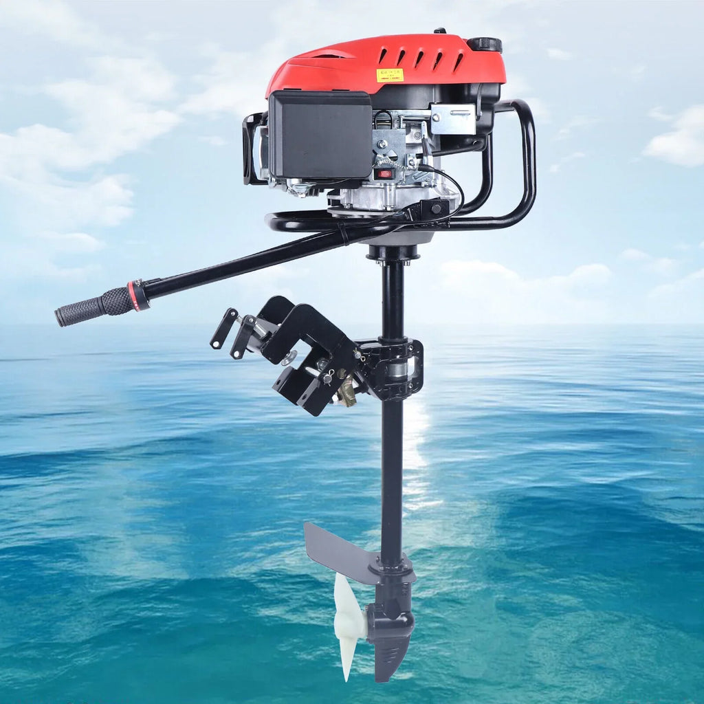 6 173CC Outboard 4 OHV Air System Cooling Engine Motor Heavy HP Stroke Duty Boat