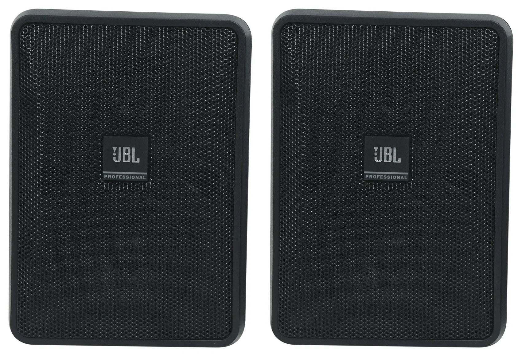 23-1 + (8) Indoor/exterior Commercial JBL Speakers Amp Black Wall 3" 70v Control