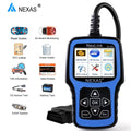 Battery NEXAS Scanner OBDII Codes Reader Scanner OBD2 Diagnostic Check Engine NL101 Functions Car Engine Tester Read Scanner Auto Tool Light Car Clear Check Full OBDII Code Automotive
