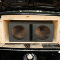 Subwoofer Sub Dual 15" w/ Spray Vented Bedliner Port Box QPower QBOMB15V