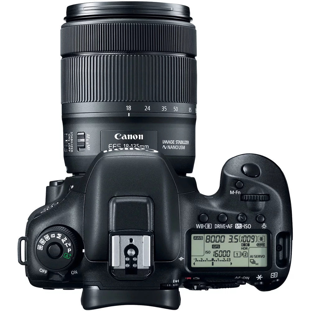 EOS USM & Lens DSLR Canon f/3.5-5.6 W-E1 W/ More 7D IS II + Mark Camera 18-135mm