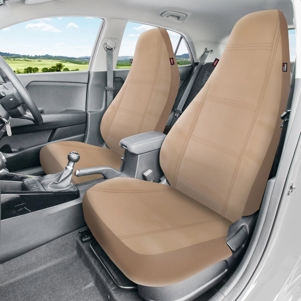 Seat Car Dickies Beige, Piece 806514 Front Vegan Prestige Leather 2 Genuine Covers