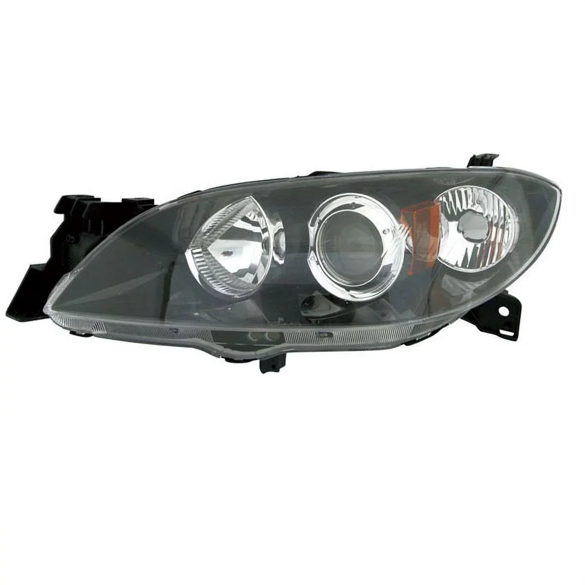 Headlight w/o For Bulb 04-09 Front Light Driver Mazda3 Side Head Headlamp CAPA
