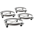 Pound Red Frame Gallon 4 Swivel Heavy Tipping Auto Wheel Hand Steel 1000 Dollies 55 Casters Drum - Duty Dolly Capacity Hound Truck Non
