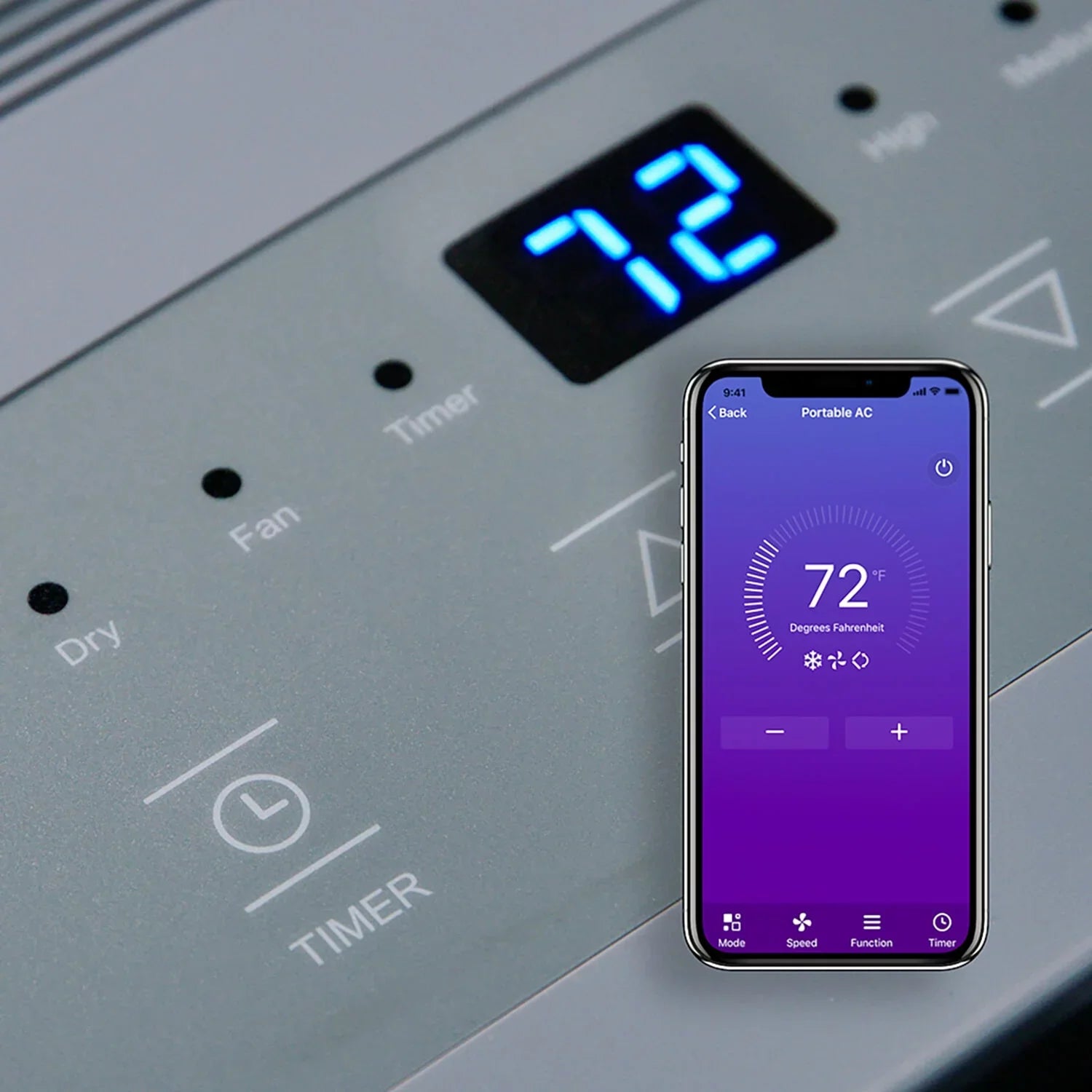 and SMART up Quiet Remote, Wi-Fi, Portable with Voice Emerson Kool for Control Conditioner Air Ft. to Rooms 300-Sq.