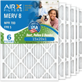 Pack 8 MPR 6 Comparable with CLEAN FILTERS & AIR. AIRX 700 FPR Comparable MERV Lennox Filter 8 to by FPR 15x20x1 to Filter 91X24 WICKED Air Compatible MERV 5 MPR & 700 5