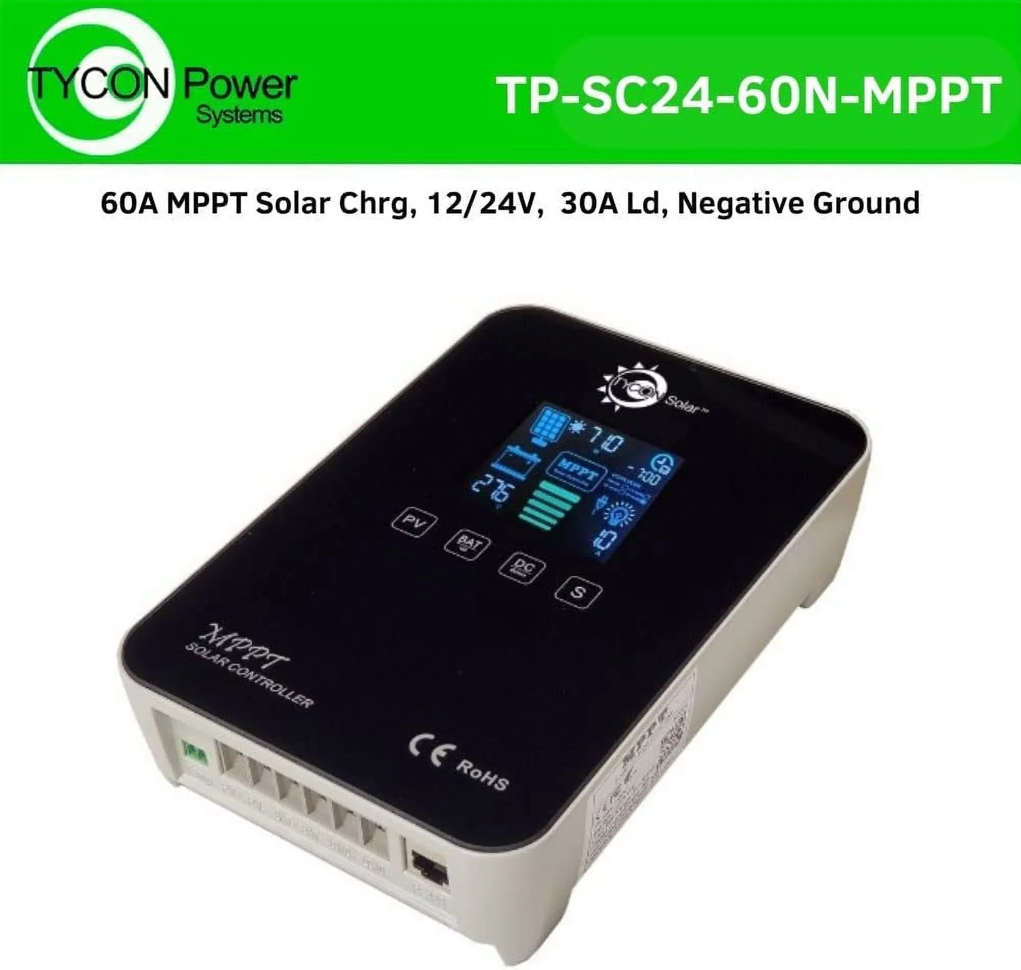12-24V Charge Controller Solar MPPT Tycon 30A TP-SC24-60N-MPPT Systems