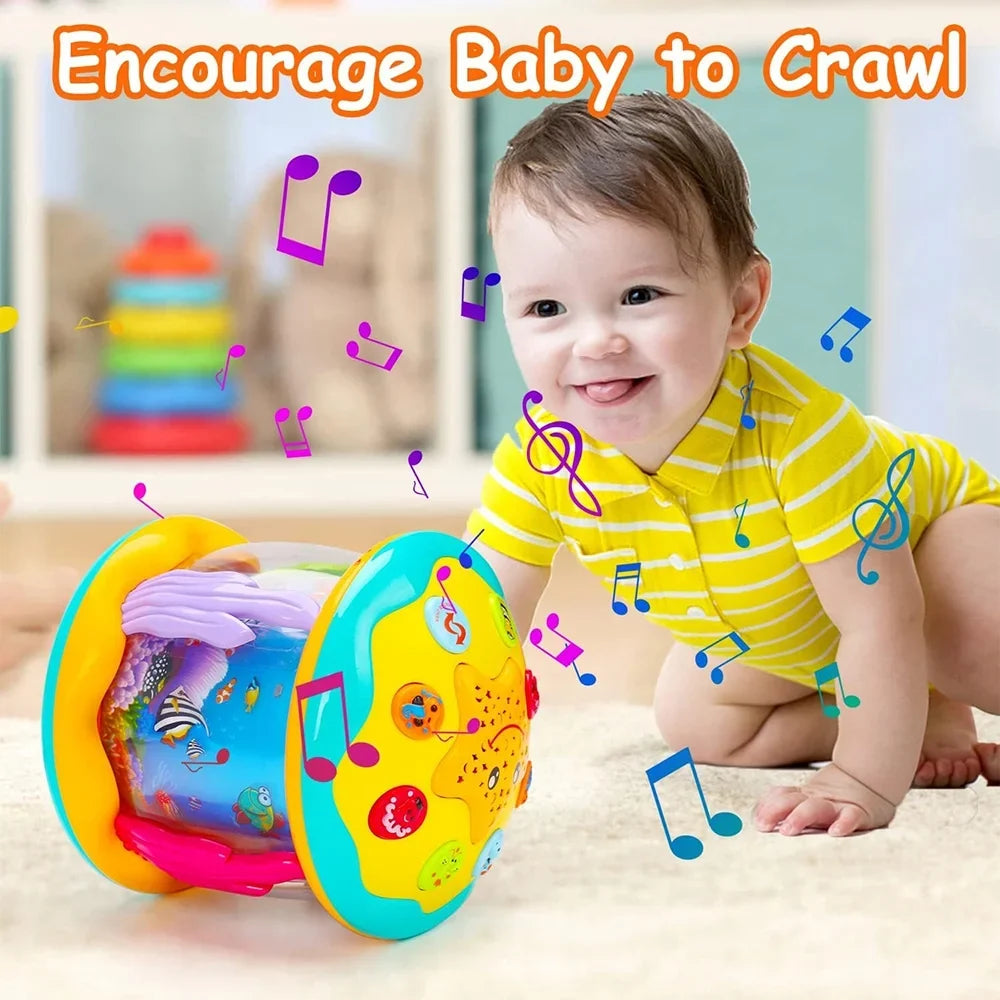 Star Ocean Rotating Gift to Baby Musical Years Toys Toys for 12 6+ Learning - Light Baby - 6 Projector Infant Crawling Month Months Toys Old