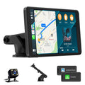 for Auto Car GPS Carplay for 7" Cars, AUX, Screen Bluetooth, Stereo with Car Radio Receiver Airplay, Voice Android Wireless with Control, Navigation HD Portable Vehicles FM, Touch All TOGUARD