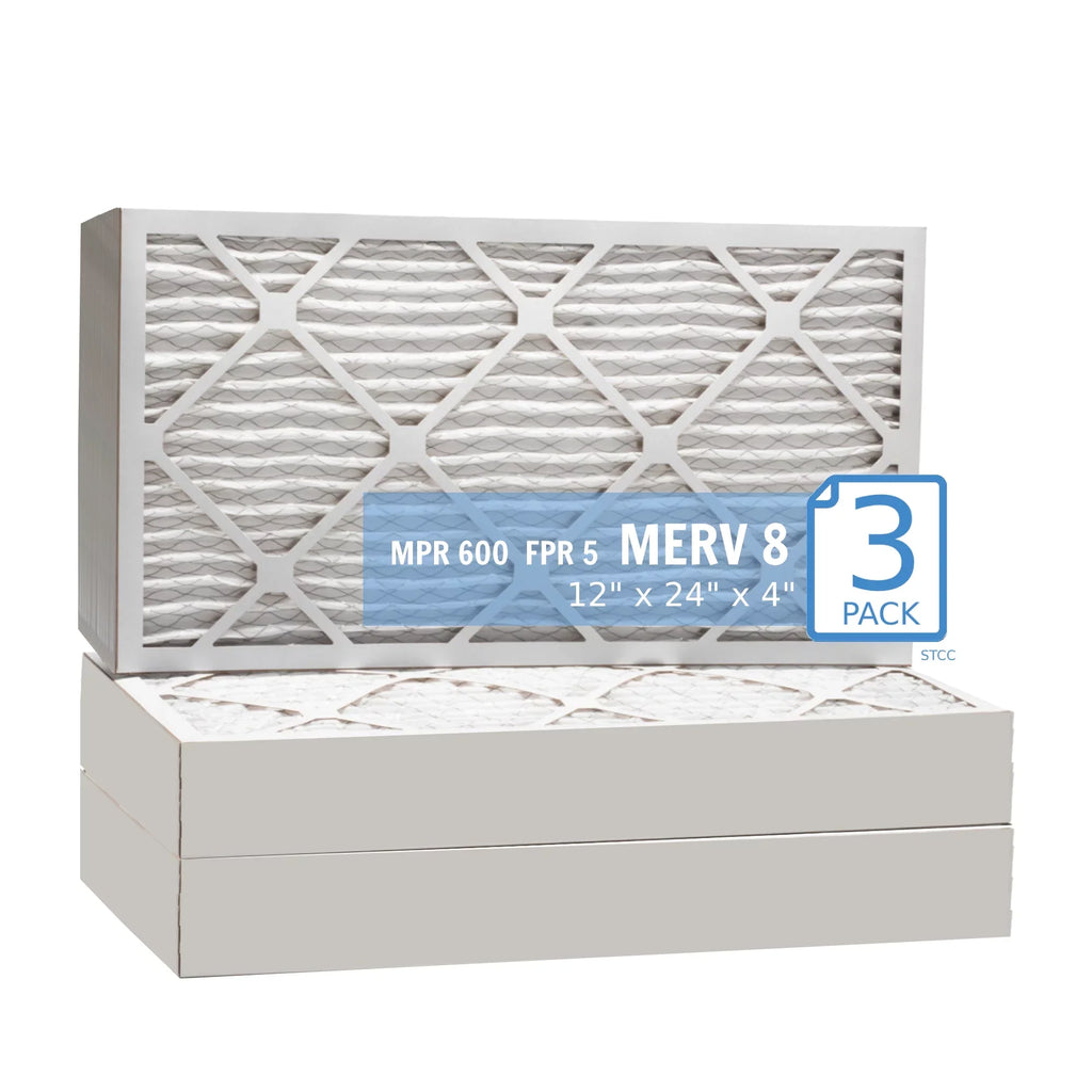 Surface 40 12x24x4, (3 Filter, Mechanical Pleated Pack) Purolator Air MERV Hi-E 8, Extended