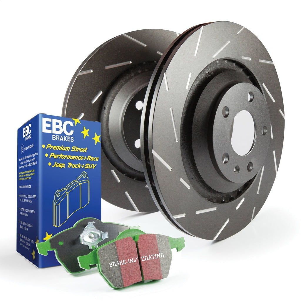 Greentuff 2000 USR S2KF1133 EBC and S2 Brakes Rotors Kits