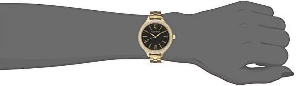 44L126 York Glitz New Caravelle Gold-Tone Watch Ladies