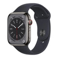 (Refurbished) Series 45mm Band Watch - Gen MNW13LL/A Sport Midnight Steel Cell Stainless 8 Restored 8 Graphite