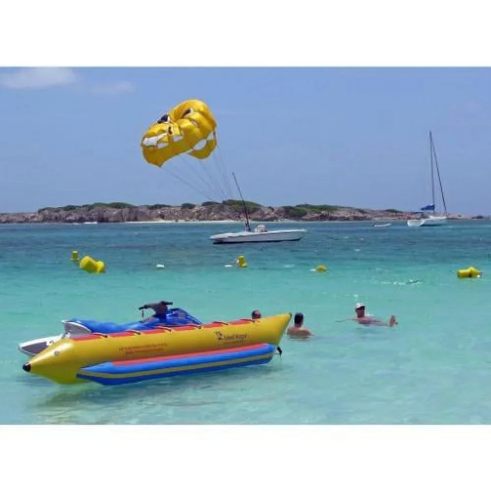6-Passenger Boat Yellow Banana In Inline Heavy-Duty