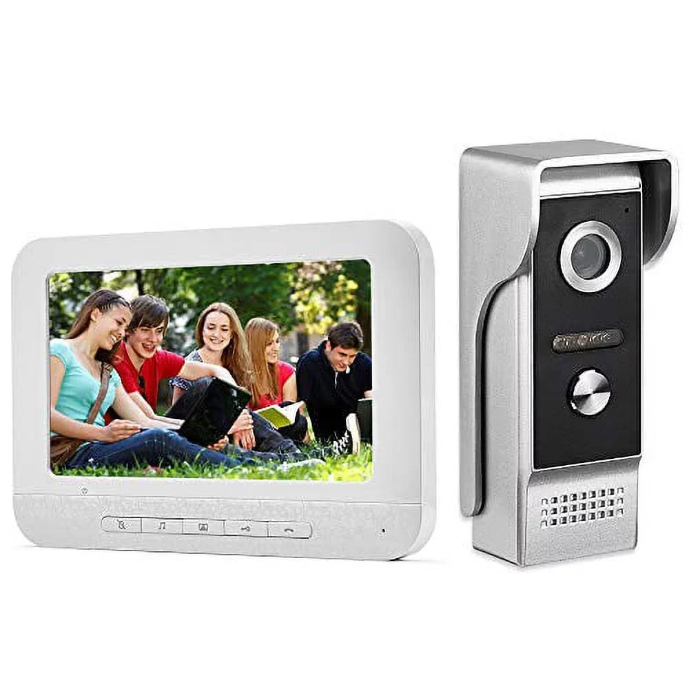 Door for Night Doorbell IR Inches Intercom Surveillance Video Intercom Video Vision System, Video Support Phone 7 Kit, Monitor Unlock, AMOCAM Camera Monitoring, Wired Intercom, Home Door Dual-Way