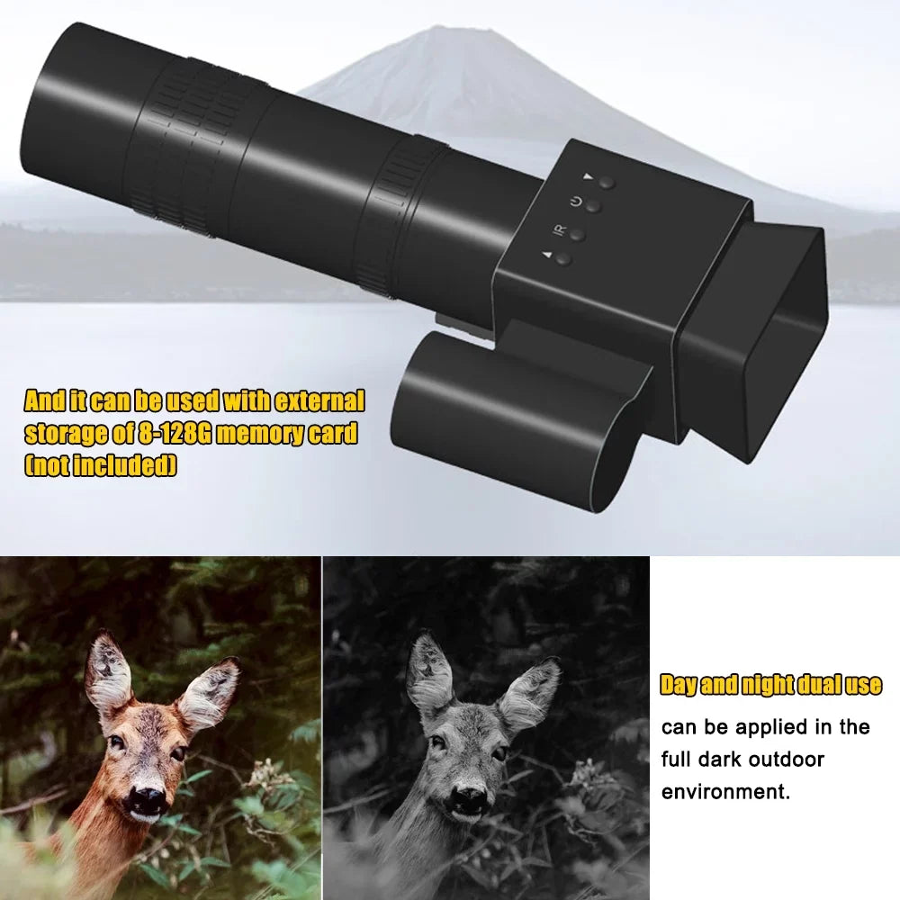 Display Support Night Telescopic 8-24X Taking Day Portable Huntings Photo 320*320 PC with Function exterior Connection Magnify Travellin Tomshoo and 1.5X Use 1.54inch for Video Sight Sports Handheld