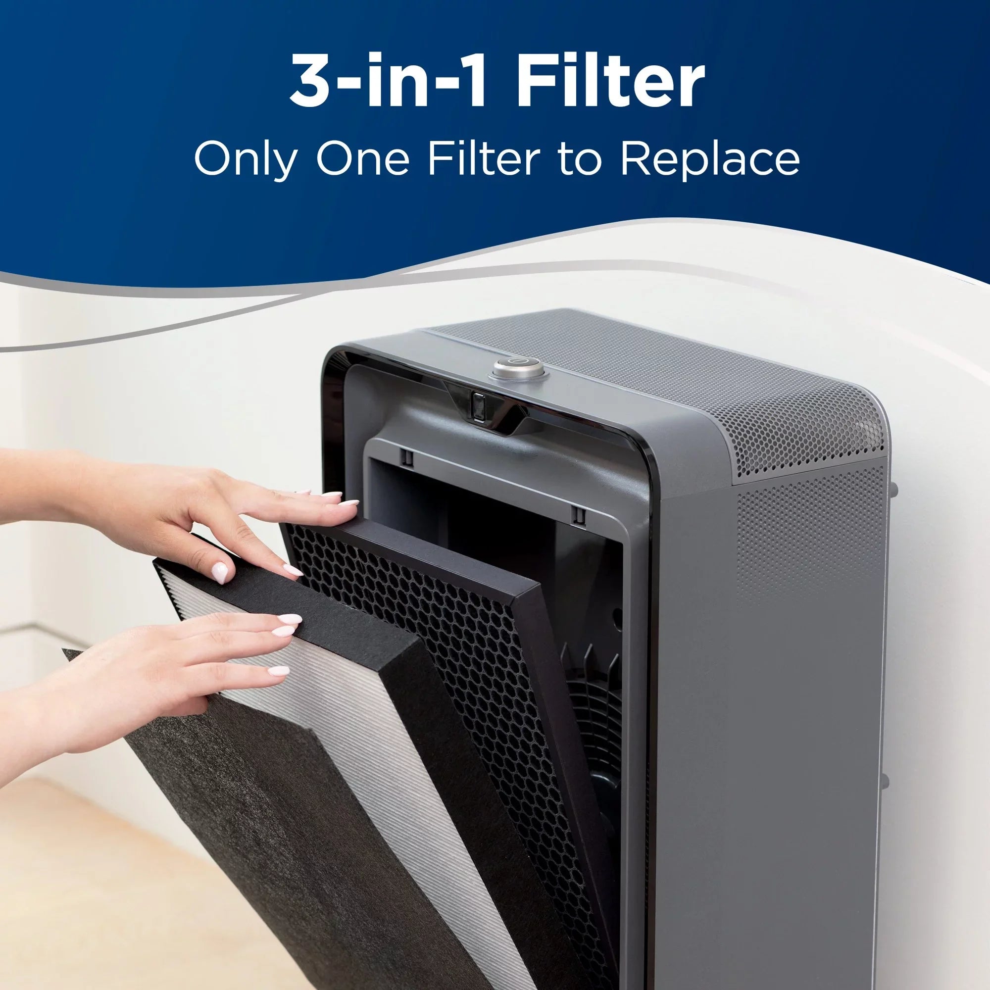 rooms air200 up sq. to Air ft., Purifier BISSELL 266 AeroFresh 3330W for