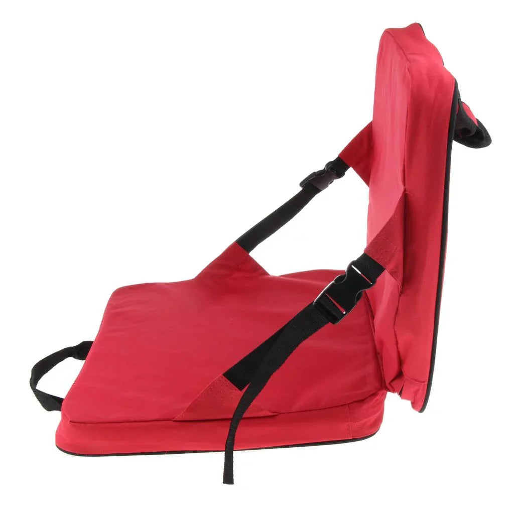 Folding red Bleacher Portable with Cushion Seat Seats Cushion Backs Stadium