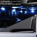 2019-2022 ) Truck ( with Ram Bed Soft Tri-Fold Tonneau 1500 Stehlen / For Cover Short Feet 68.4" Lights 733469490432 Classic LED 5.7 2009-2018 Bed
