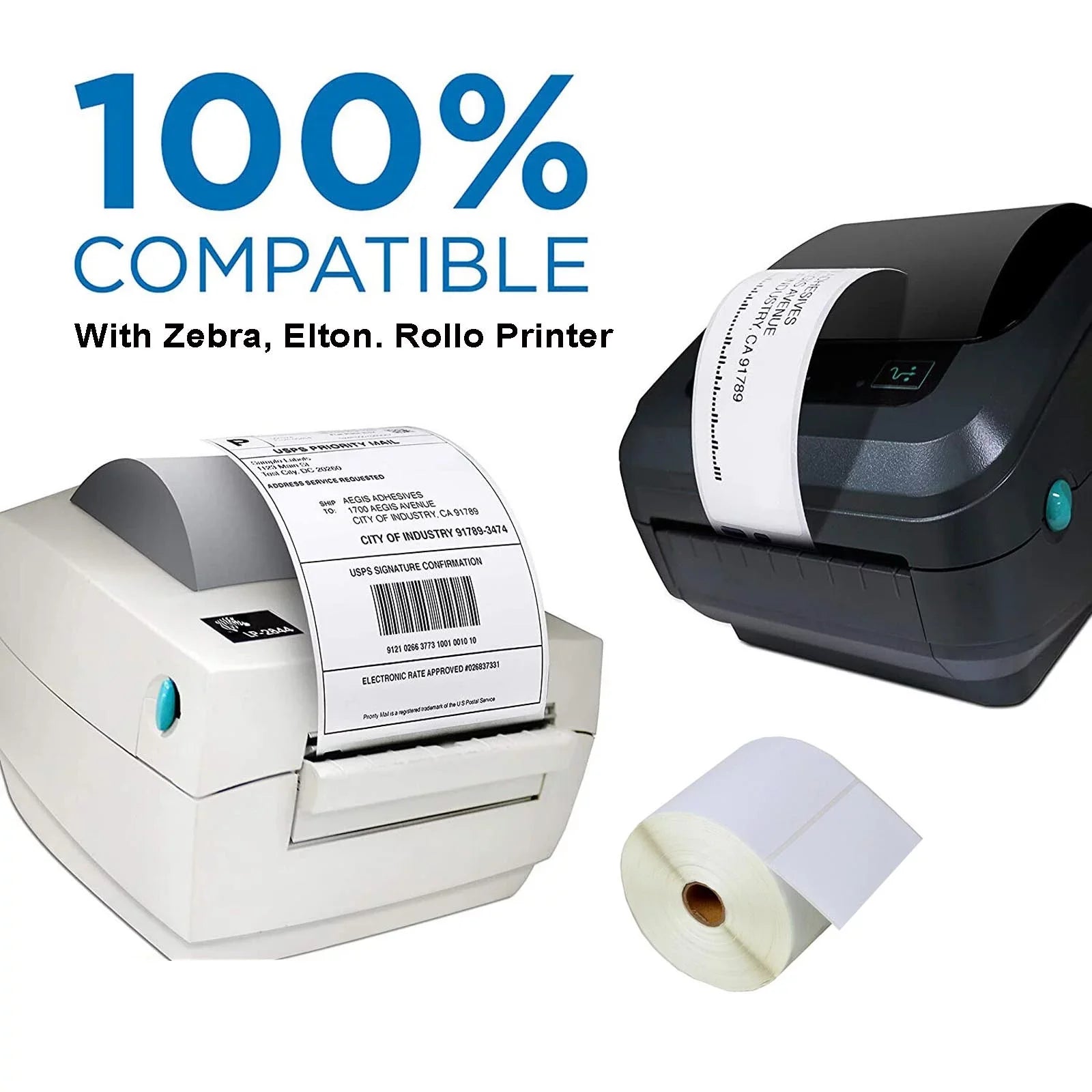 Labels Mailing Direct Code, ASIN Shipping, x Address with 2.25"x1.25" 1000/Rolls) Thermal UPC Labels, EAN Printer (9000 Zebra 9 for Compatible GTIN