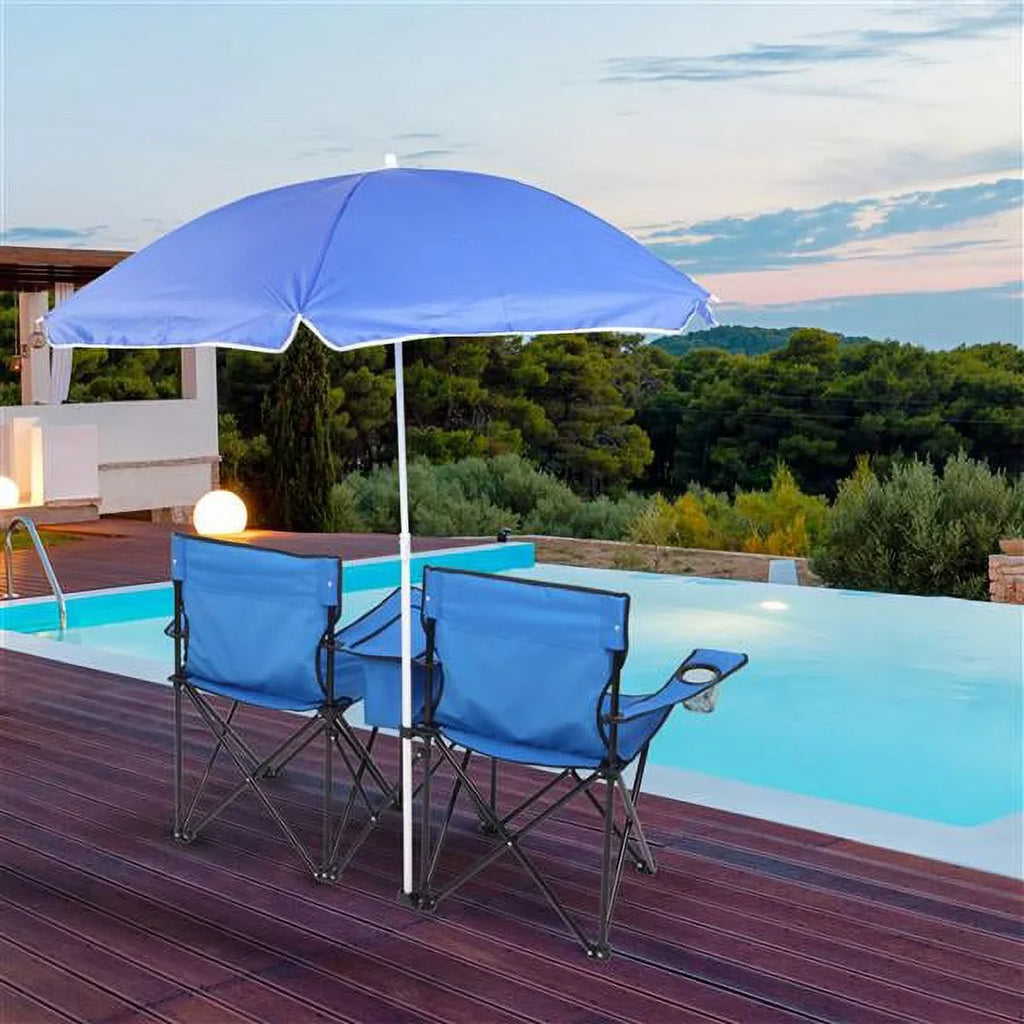 for Portable Carrying Chair Mini with Patio Bag, Blue Strength Chair, Park exterior Folding Beverage Pool SYTHERS Camping Chair, Holder Beach exterior Camping Table Beach High Double