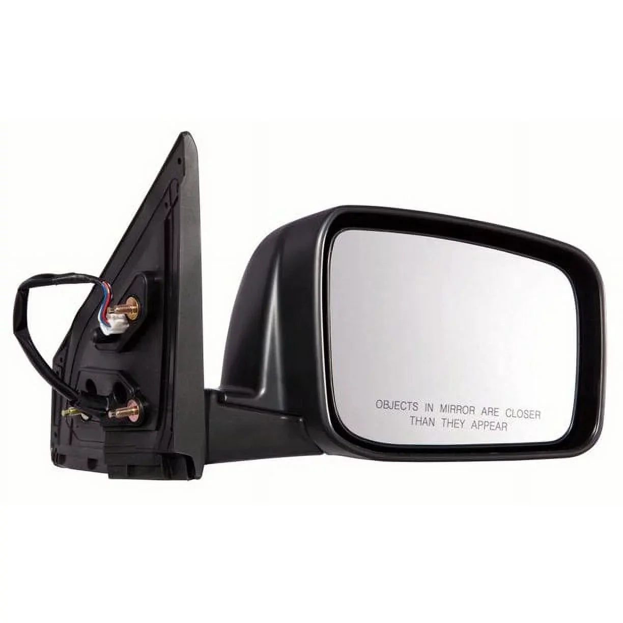 Side Mirror 2008 LH Camera, Driver for to 2013 View Textured Rogue Power/Heated, Left Nissan Without